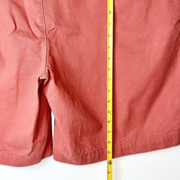 Lands End Khaki Salmon Color Chino Shorts Mens 42 Traditional Fit - Picture 4 of 4